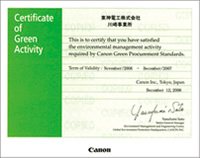 Canon Green Actlvlty